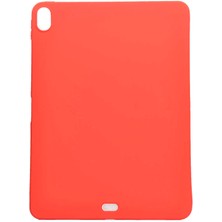 Case 4U Apple iPad Pro 2018 Kılıf Yumuşak Premier Sky Silikon Tablet Arka Kapak - 11 inç uyumlu Kırmızı