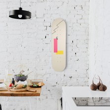 Hedgehog Art Shop "city Lights" Kaykay Duvar Dekoru, El Yapımı Ahşap Duvar Dekoru