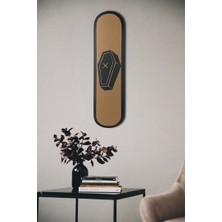 Hedgehog Art Shop "coffin" Kaykay Duvar Dekoru, El Yapımı Ahşap Duvar Dekoru