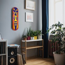 Hedgehog Art Shop "african Mask" Kaykay Duvar Dekoru, El Yapımı Ahşap Duvar Dekoru