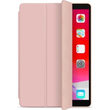 Case 4U Apple iPad Pro 2020 (2.Nesil) Kılıf 11" Smart Cover Katlanabilir Standlı Tablet Akıllı Kapak Rose Gold