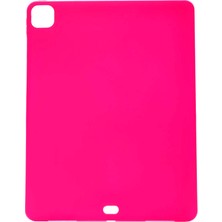 Case 4U Apple iPad Pro 2020 (2.Nesil) Kılıf Yumuşak Premier Sky Silikon Tablet Arka Kapak - 11 inç uyumlu Koyu Pembe