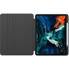 Case 4U Apple iPad Pro 2022 M2 / iPad Pro 2021 (3.Nesil) / iPad Pro 2020 (2.Nesil) / iPad Pro 2018 Tablet Kılıf Kalem Bölmeli Nayn 360 Derece Dönebilen Standlı Kapak - 11 inç uyumlu Koyu Yeşil