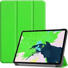 Case 4U Apple iPad Pro 2020 (2.Nesil) Kılıf 11" Smart Cover Katlanabilir Standlı Tablet Akıllı Kapak Yeşil