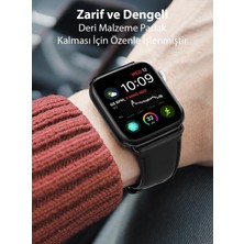 Coofbe Hermes Loop Deri Apple Watch 42-44-45MM Kordon Kayış, Ultra Hafif, Çelik Tokalı Kayış