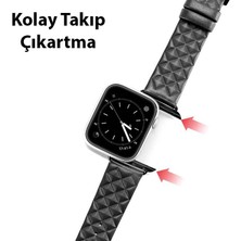 Coofbe Businessloop Gerçek Deri Apple Watch 42-44-45MM Için Kordon Kayış, Tüm Ciltlere Uyumlu Kayış