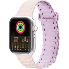 Coofbe Apple Watch 38-40-41MM Için Manyetik Silikon Kordon Kayış, Apple Watch 2-3-4-5-6-7-8 ve Se