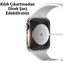 Coofbe Apple Watch 41MM Full Kaplama Silikon Kılıf, Apple Watch 2-3-4-5-6-7-8 ve Se Uyumlu Kılıf