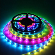 Hazar Led 5V Adreslenebilir WS2812B Argb Pixel Şerit M:60 LED 1m Magic LED