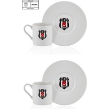 Neva N3422 Beşiktaş Lisanslı Arma Logo 2'li Kahve Fincan Takımı