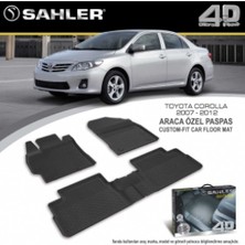 Sahler 4.5d Havuzlu Paspas Toyota Corolla 2007-2012 Uyumlu Malzeme ve Özellikler ile