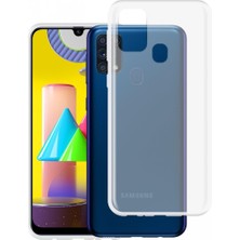 Smody Samsung Galaxy M31 Kılıf Lüx Şeffaf Silikon