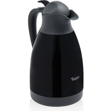 Taşev Aspira Çelik Termos - 1,5 Lt - Siyah