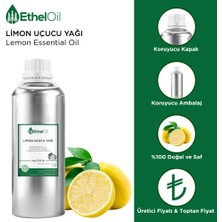 Etheloil Limon Uçucu Yağı - Etheloil - 1 kg - %100 Saf ve Doğal Uçucu Yağ – Üretici Firma, Yüksek Kalite, Lemon Essential Oil - Citrus Limon (L.) Osbeck