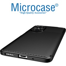 Microcase Huawei Nova 9 Se Maxy Serisi Carbon Fiber Silikon Kılıf - Siyah AL3413