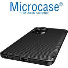 Microcase Huawei Honor 50 Maxy Serisi Carbon Fiber Silikon Kılıf - Siyah AL3413