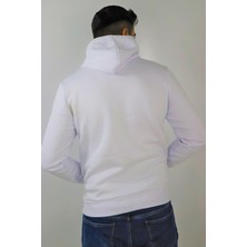 Fbı 95082 Erkek Beyaz Bisiklet Yaka Sweatshirt