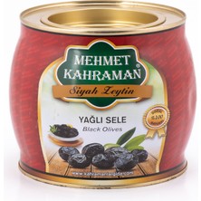 Mehmet Kahraman Yağlı Sele Siyah Zeytin Mega Boy 2 kg