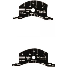 2pcs 4/4 Keman/çello Köprü Klavye Şablonu Referans Onarımı (Yurt Dışından)
