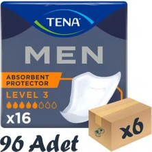 Tena Men Level 3 - Erkek Mesane Pedi - 5 Damla - 16’lı 6 Paket