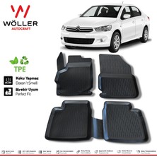 Wöller Citroen C Elysee Paspas 2012 Sonrası 3D Havuzlu Wöller Paspas