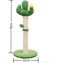 Raikou Tırmalama Tahtası Kedi Tırmalama Alanı Yeşil Kaktüs kediler için tırmalama direği, tırmalama direği, tırmanma ağacı, kediler için oyuncak