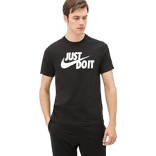 Nike Sportswear Jdı Erkek Siyah T-Shirt Nefes Alabilir Kumaş ile Rahat Günlük Kullanım