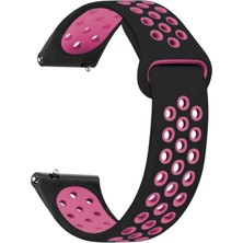 Microsonic Haylou Rs4 Plus Rainbow Sport Band Kordon Siyah Pembe