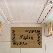 Decovetro Hoşgeldiniz Desenli Kapı Önü Halı Paspas