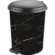 Elif Plastik Desenli Pedallı Çöp Kovası
