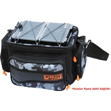 Fujin Black Camo Helper Bag - Balıkçı Çantası