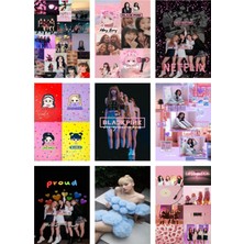 Blackpink Fotokart  Yeni Model 9 Adet Kesilmiş  8*6 cm Pvc Kaplı Süper Hd Kaliteli Baskılı Fotokart