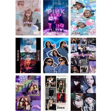 Blackpink Fotokart  Yeni Model 9 Adet Kesilmiş  8*6 cm Pvc Kaplı Süper Hd Kaliteli Baskılı Fotokart