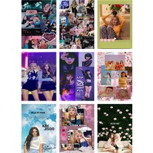 Blackpink Fotokart  Yeni Model 9 Adet Kesilmiş  8*6 cm Pvc Kaplı Süper Hd Kaliteli Baskılı Fotokart