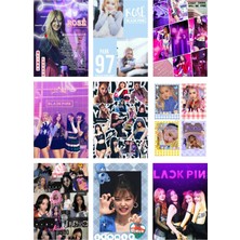 Blackpink Fotokart  Yeni Model 9 Adet Kesilmiş  8*6 cm Pvc Kaplı Süper Hd Kaliteli Baskılı Fotokart
