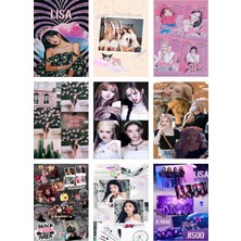 Blackpink Fotokart  Yeni Model 9 Adet Kesilmiş  8*6 cm Pvc Kaplı Süper Hd Kaliteli Baskılı Fotokart