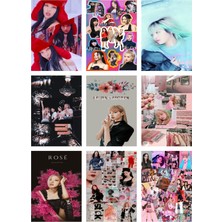 Blackpink Fotokart  Yeni Model 9 Adet Kesilmiş  8*6 cm Pvc Kaplı Süper Hd Kaliteli Baskılı Fotokart