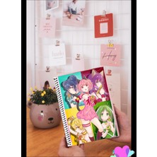 Tokyo Mew Mew Anime Defter A5 Boyutu 15*21 cm Telli Çizgisiz Defter