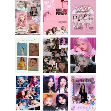Blackpink Fotokart  Yeni Model 9 Adet Kesilmiş  8*6 cm Pvc Kaplı Süper Hd Kaliteli Baskılı Fotokart