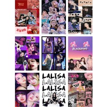Blackpink Fotokart  Yeni Model 9 Adet Kesilmiş  8*6 cm Pvc Kaplı Süper Hd Kaliteli Baskılı Fotokart