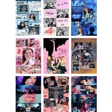 Blackpink Fotokart  Yeni Model 9 Adet Kesilmiş  8*6 cm Pvc Kaplı Süper Hd Kaliteli Baskılı Fotokart