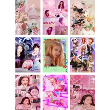 Blackpink Fotokart  Yeni Model 9 Adet Kesilmiş  8*6 cm Pvc Kaplı Süper Hd Kaliteli Baskılı Fotokart