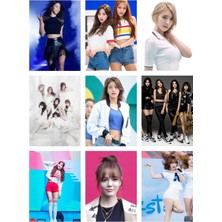 Akmu Kpop Fotokart 9 Adet Kesilmiş  8*6 cm Pvc Kaplı Süper Hd Kaliteli Baskılı Fotokart