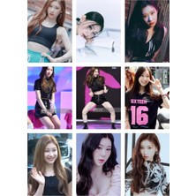 Chaeryeong Itzy Fotokart 9 Adet Kesilmiş  8*6 cm Pvc Kaplı Süper Hd Kaliteli Baskılı Fotokart