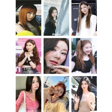 Chaeryeong Itzy Fotokart 9 Adet Kesilmiş  8*6 cm Pvc Kaplı Süper Hd Kaliteli Baskılı Fotokart