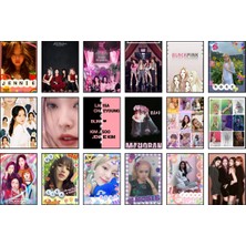 Blackpink Fotokart 18 Adet Kesilmiş  6*5 cm Pvc Kaplı Süper Hd Kaliteli Baskılı Fotokart