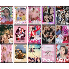 Blackpink Fotokart 15 Adet Kesilmiş  6*5 cm Pvc Kaplı Süper Hd Kaliteli Baskılı Fotokart