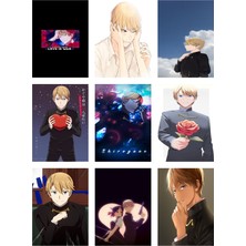 Miyuki Shirogane Fotokart 9 Adet Kesilmiş  8*6 cm Pvc Kaplı Süper Hd Kaliteli Baskılı Fotokart