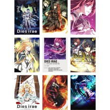 Dies Irae Fotokart 9 Adet Kesilmiş  8*6 cm Pvc Kaplı Süper Hd Kaliteli Baskılı Fotokart
