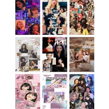 Blackpink Fotokart  Yeni Model 9 Adet Kesilmiş  8*6 cm Pvc Kaplı Süper Hd Kaliteli Baskılı Fotokart